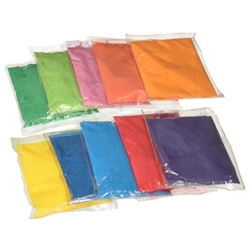 CraZeeColors Holi Color Powder 10 Bright Vibrant Colors 1 Pound Bag Each for Holi Festival Color Throw Summer Camp Chalk Toss Gender Reveal