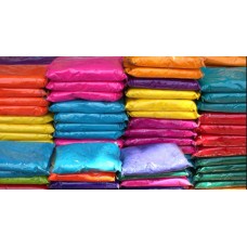 100 Packs of 50 grams each,  Vibrant Color Packets perfect for Marathon Races, Holi Color Party, Charity events, Color Wars, Color Theme Party